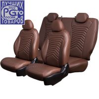 Чехлы Премиум Экокожа Байрон Президент|Жук на Volkswagen Tiguan 2007-2016 г.в.