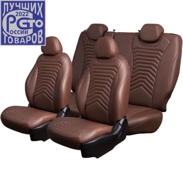 Чехлы Премиум Экокожа Байрон Президент|Жук на Volkswagen Tiguan 2007-2016 г.в.