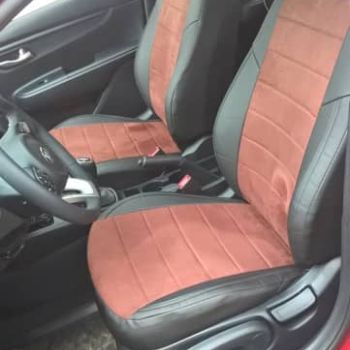 Авточехлы Автопилот Черный шоколад алькантара