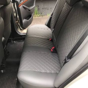 Авточехлы Автопилот темно серый Ромб